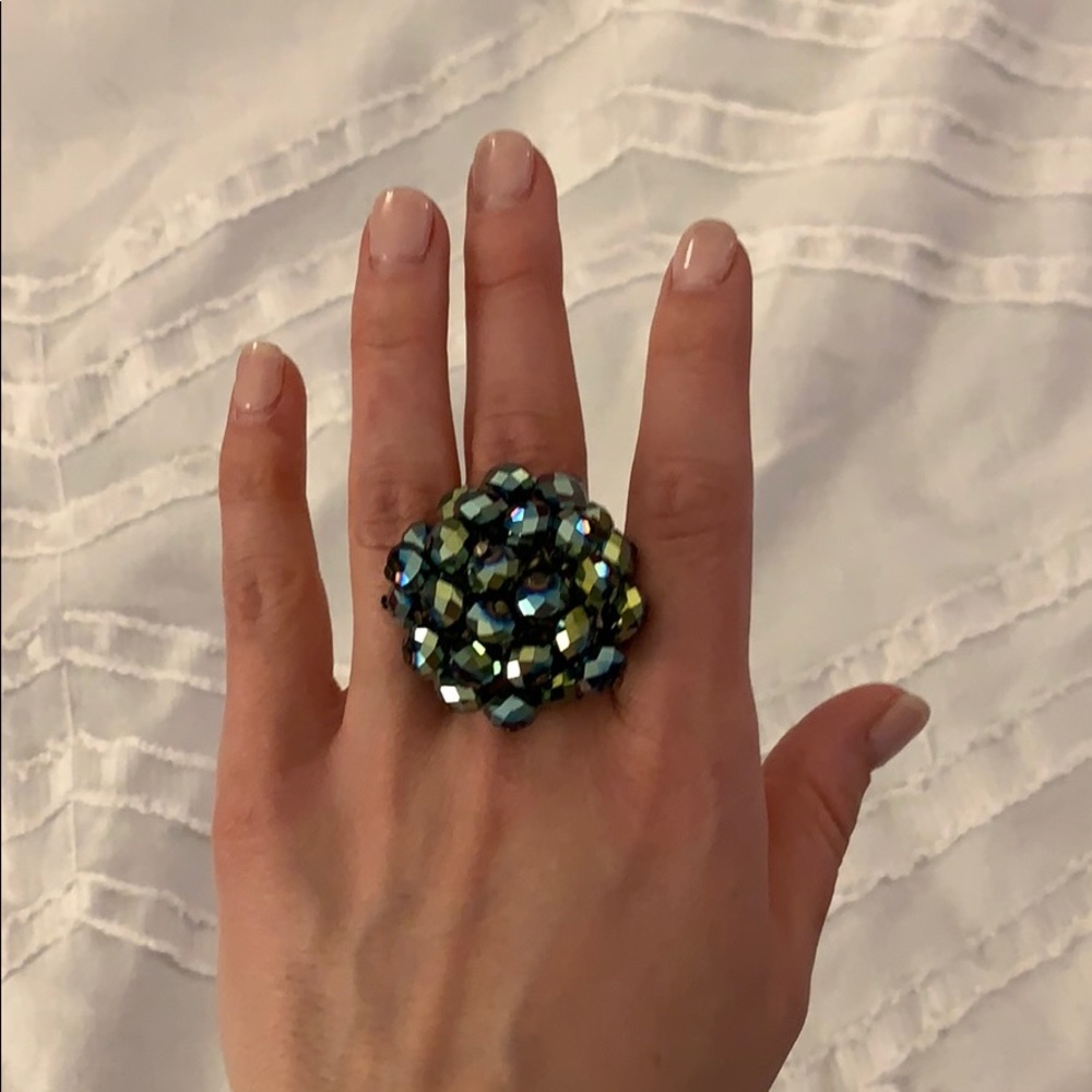 Blue and Green Party ring